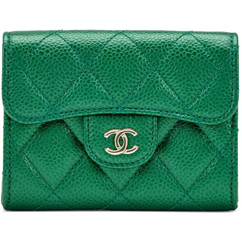 chanel green card holder|chanel card holder zip around.